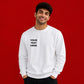 Personalised text fonts print trendy oversized sweatshirt