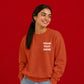 Personalised text fonts print trendy oversized sweatshirt