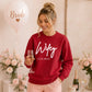 Personalised Wedding Date Script Graphic Bride Unisex Sweatshirt