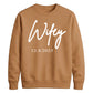 Personalised Wedding Date Script Graphic Bride Unisex Sweatshirt