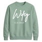 Personalised Wedding Date Script Graphic Bride Unisex Sweatshirt