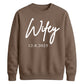 Personalised Wedding Date Script Graphic Bride Unisex Sweatshirt