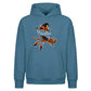 Personalised witch broom name Halloween Oversized Hoodie