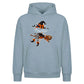 Personalised witch broom name Halloween Oversized Hoodie