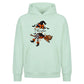 Personalised witch broom name Halloween Oversized Hoodie