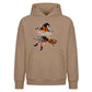 Personalised witch broom name Halloween Oversized Hoodie