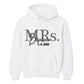 Personalized Mrs Marriage Date Print Bride Unisex Hoodie