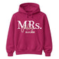 Personalized Mrs Marriage Date Print Bride Unisex Hoodie