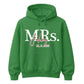 Personalized Mrs Marriage Date Print Bride Unisex Hoodie