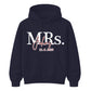 Personalized Mrs Marriage Date Print Bride Unisex Hoodie