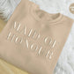 Maid of Honour Embroidered Jumper, Hen Party Bridesmaid Matching Sweatshirts, Bridal Shower Wedding Crewneck Sweaters, Gift for Bride Tribe