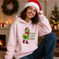 Playful cheeky backside quote graphic Christmas Unisex Hoodie
