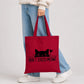 Playful don't stress meowt cat quote print cotton Tote Bag
