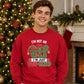 Playful Fun Sized Elf Slogan Christmas Unisex Sweatshirt