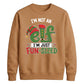 Playful Fun Sized Elf Slogan Christmas Unisex Sweatshirt
