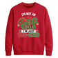Playful Fun Sized Elf Slogan Christmas Unisex Sweatshirt