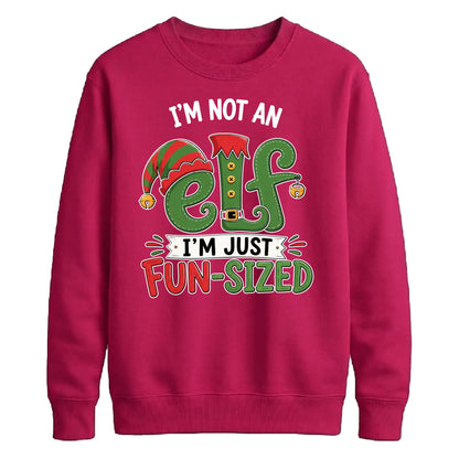 Playful Fun Sized Elf Slogan Christmas Unisex Sweatshirt