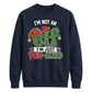 Playful Fun Sized Elf Slogan Christmas Unisex Sweatshirt