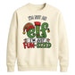 Playful Fun Sized Elf Slogan Christmas Unisex Sweatshirt