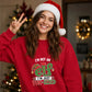 Playful Fun Sized Elf Slogan Christmas Unisex Sweatshirt