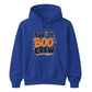 Playful ghost crew design spooky season Halloween hoodie