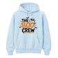 Playful ghost crew design spooky season Halloween hoodie