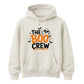 Playful ghost crew design spooky season Halloween hoodie