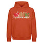 Playful Santa Antlers Ho Ho Ho Christmas Oversized Hoodie