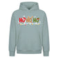 Playful Santa Antlers Ho Ho Ho Christmas Oversized Hoodie