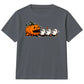 Playful pumpkin chasing little ghosts Halloween Kids T-Shirt