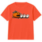 Playful pumpkin chasing little ghosts Halloween Kids T-Shirt