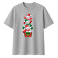 Playful stacked snowmen gift Christmas Oversized T-Shirt