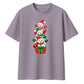 Playful stacked snowmen gift Christmas Oversized T-Shirt