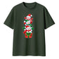 Playful stacked snowmen gift Christmas Oversized T-Shirt
