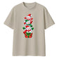 Playful stacked snowmen gift Christmas Oversized T-Shirt