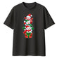 Playful stacked snowmen gift Christmas Oversized T-Shirt
