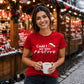 Pop culture festive quote print Christmas Ladies T-Shirt