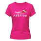 Pop culture festive quote print Christmas Ladies T-Shirt