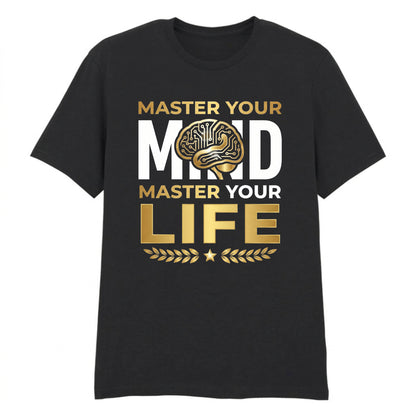 Powerful Master Your Mind Slogan Graphic Unisex T-Shirt