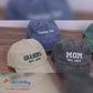 Personalised Embroidered Hat, Custom Date Mom & Dad Baseball Hat, Vintage Hat for New Grandma, Pregnancy Announcement Gift, Mothers Day Gift