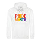 Pride Month Bold Rainbow Block Typography Unisex Hoodie
