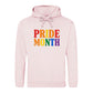 Pride Month Bold Rainbow Block Typography Unisex Hoodie