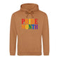 Pride Month Bold Rainbow Block Typography Unisex Hoodie