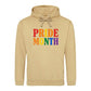 Pride Month Bold Rainbow Block Typography Unisex Hoodie