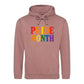 Pride Month Bold Rainbow Block Typography Unisex Hoodie