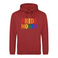 Pride Month Bold Rainbow Block Typography Unisex Hoodie
