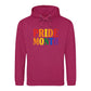 Pride Month Bold Rainbow Block Typography Unisex Hoodie