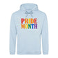 Pride Month Bold Rainbow Block Typography Unisex Hoodie