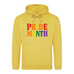 Pride Month Bold Rainbow Block Typography Unisex Hoodie