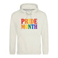 Pride Month Bold Rainbow Block Typography Unisex Hoodie